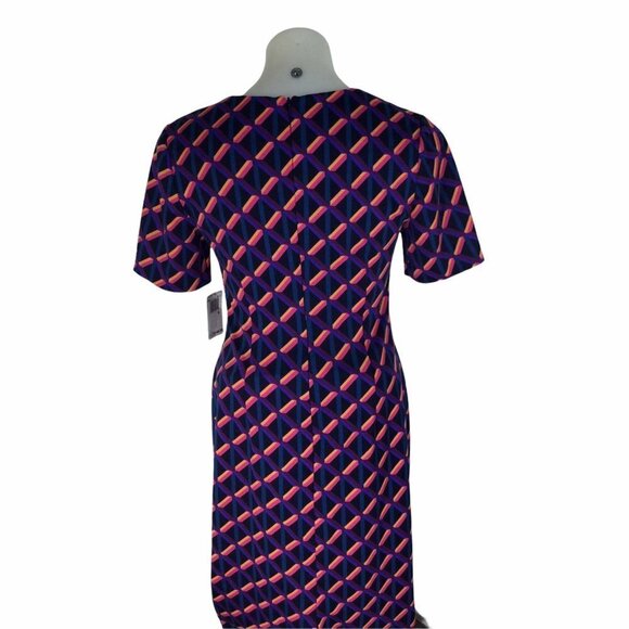 TRINA TURK Museo Short Sleeve Sheath Dress Multicolor Size 4 NWT$148 TT18R503 - Picture 4 of 9